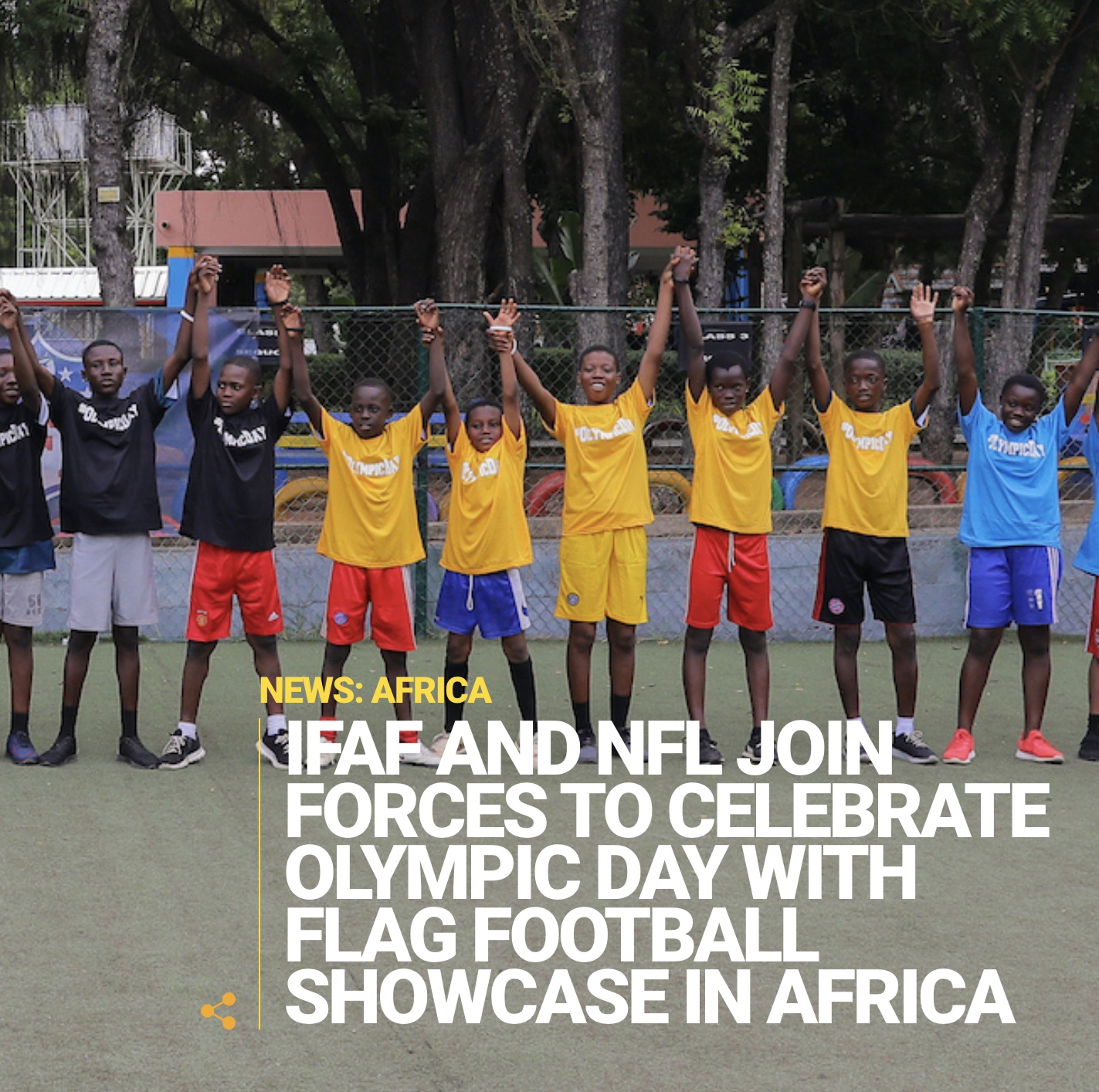 NFL and IFAF join forces to celebrate Olympic Day