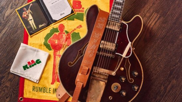 B.B. King with Limited-Edition “Rumble in the Jungle”