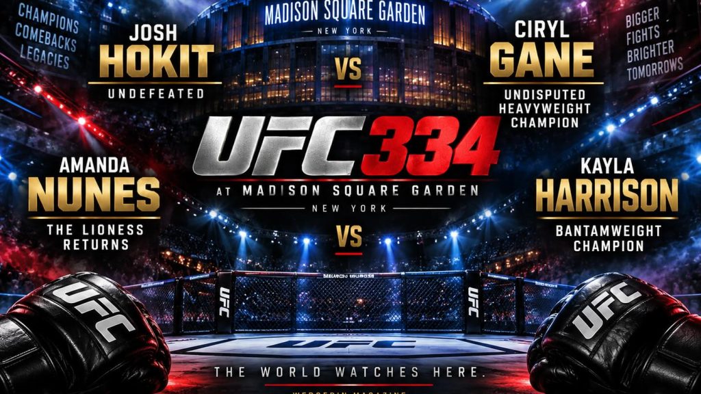 UFC 334: Josh Hokit Battles Ciryl Gane